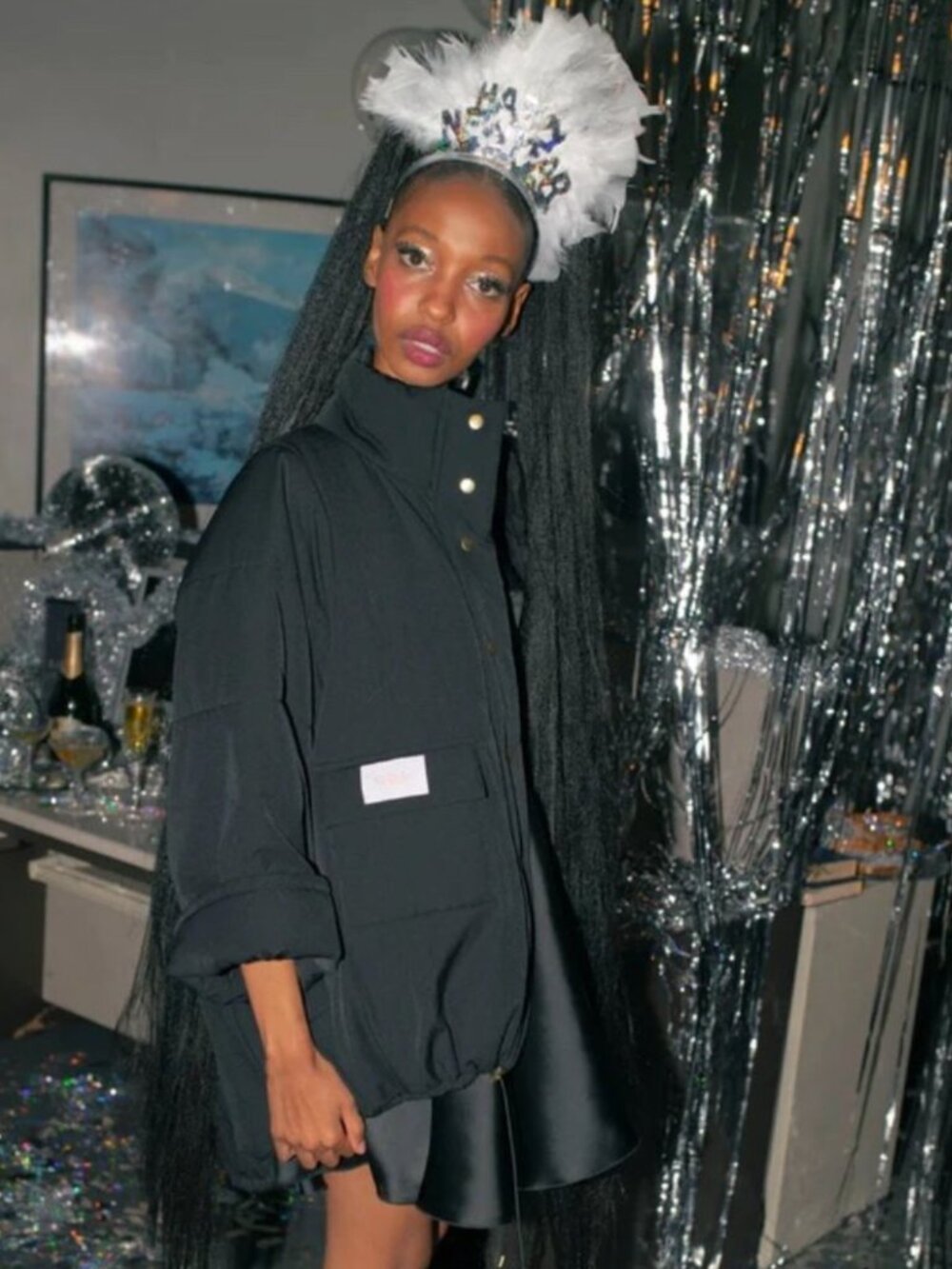 Selkie | Puffer Jacket in Black Caviar